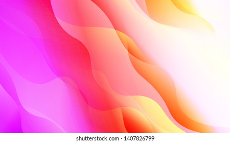 Geometric Wave Shape with Colorful Gradient Color Background Wallpaper. Vector Illustration