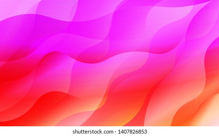 Geometric Wave Shape with Colorful Gradient Color Background Wallpaper. Vector Illustration