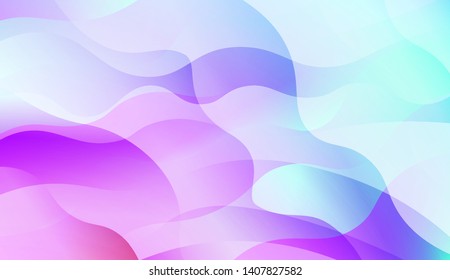 Geometric Wave Shape with Colorful Gradient Color Background Wallpaper. Vector Illustration