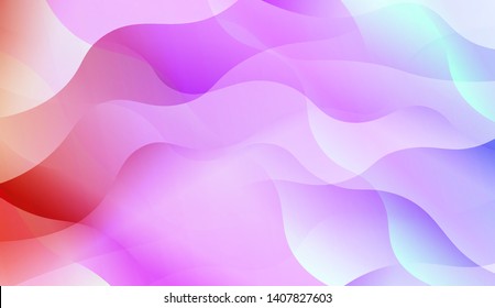Geometric Wave Shape with Colorful Gradient Color Background Wallpaper. Vector Illustration