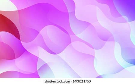 Geometric Wave Shape with Colorful Gradient Color Background Wallpaper. Vector Illustration
