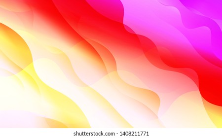 Geometric Wave Shape with Colorful Gradient Color Background Wallpaper. Vector Illustration