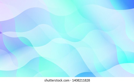 Geometric Wave Shape with Colorful Gradient Color Background Wallpaper. Vector Illustration