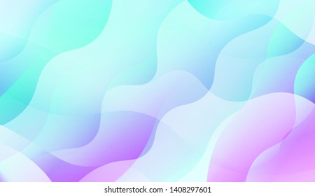 Geometric Wave Shape with Colorful Gradient Color Background Wallpaper. Vector Illustration