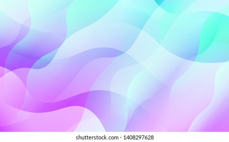 Geometric Wave Shape with Colorful Gradient Color Background Wallpaper. Vector Illustration