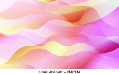 Geometric Wave Shape with Colorful Gradient Color Background Wallpaper. Vector Illustration