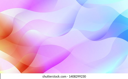 Geometric Wave Shape with Colorful Gradient Color Background Wallpaper. Vector Illustration