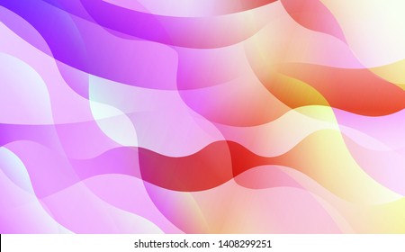 Geometric Wave Shape with Colorful Gradient Color Background Wallpaper. Vector Illustration