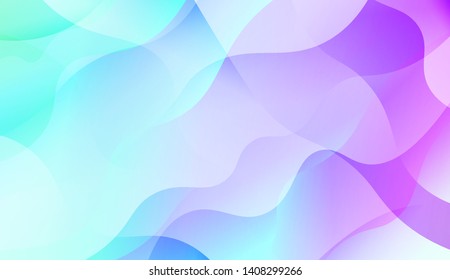 Geometric Wave Shape with Colorful Gradient Color Background Wallpaper. Vector Illustration
