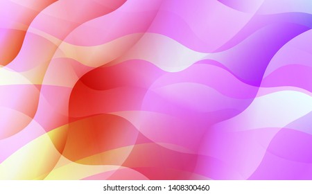 Geometric Wave Shape with Colorful Gradient Color Background Wallpaper. Vector Illustration