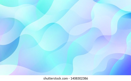 Geometric Wave Shape with Colorful Gradient Color Background Wallpaper. Vector Illustration