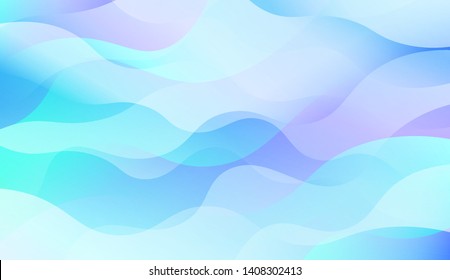 Geometric Wave Shape with Colorful Gradient Color Background Wallpaper. Vector Illustration