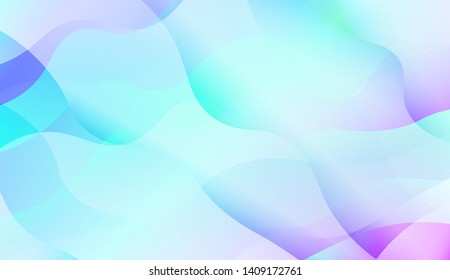 Geometric Wave Shape with Colorful Gradient Color Background Wallpaper. Vector Illustration
