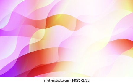Geometric Wave Shape with Colorful Gradient Color Background Wallpaper. Vector Illustration