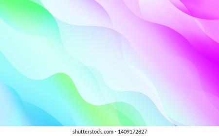 Geometric Wave Shape with Colorful Gradient Color Background Wallpaper. Vector Illustration