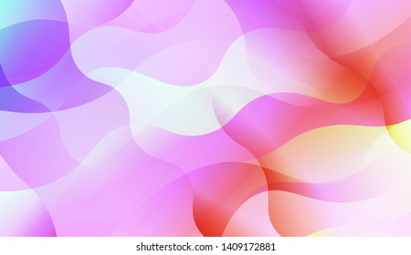 Geometric Wave Shape with Colorful Gradient Color Background Wallpaper. Vector Illustration