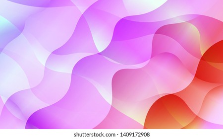 Geometric Wave Shape with Colorful Gradient Color Background Wallpaper. Vector Illustration