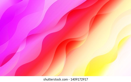 Geometric Wave Shape with Colorful Gradient Color Background Wallpaper. Vector Illustration