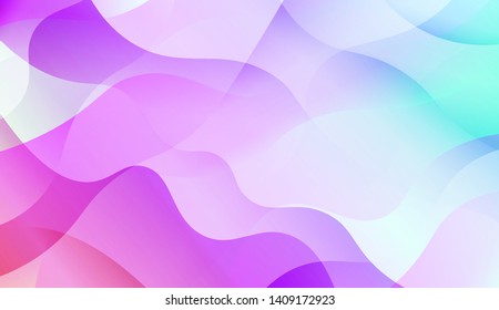 Geometric Wave Shape with Colorful Gradient Color Background Wallpaper. Vector Illustration