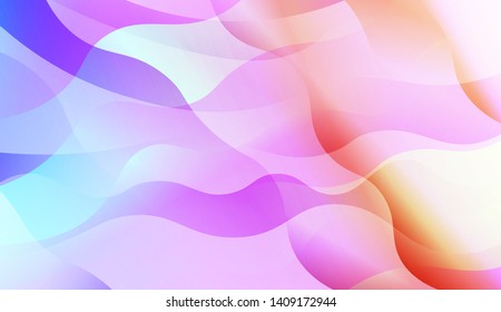 Geometric Wave Shape with Colorful Gradient Color Background Wallpaper. Vector Illustration