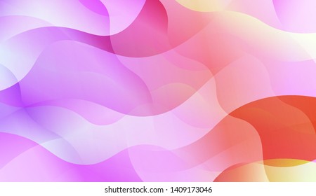 Geometric Wave Shape with Colorful Gradient Color Background Wallpaper. Vector Illustration