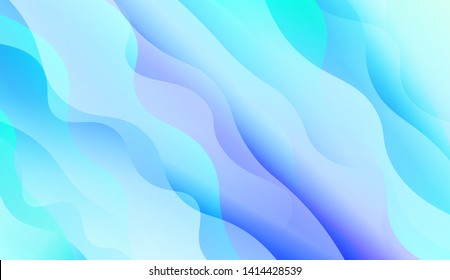 Geometric Wave Shape with Colorful Gradient Color Background Wallpaper. Vector Illustration