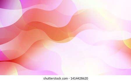 Geometric Wave Shape with Colorful Gradient Color Background Wallpaper. Vector Illustration