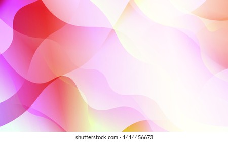 Geometric Wave Shape with Colorful Gradient Color Background Wallpaper. Vector Illustration