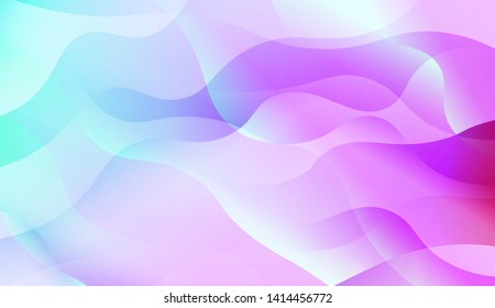 Geometric Wave Shape with Colorful Gradient Color Background Wallpaper. Vector Illustration