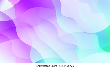 Geometric Wave Shape with Colorful Gradient Color Background Wallpaper. Vector Illustration