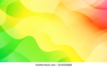 Geometric Wave Shape with Colorful Gradient Color Background Wallpaper. Vector Illustration