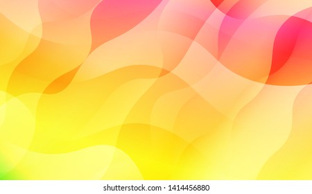 Geometric Wave Shape with Colorful Gradient Color Background Wallpaper. Vector Illustration