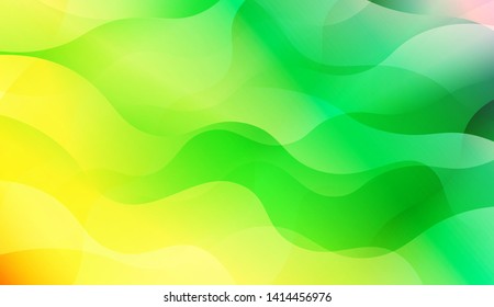 Geometric Wave Shape with Colorful Gradient Color Background Wallpaper. Vector Illustration