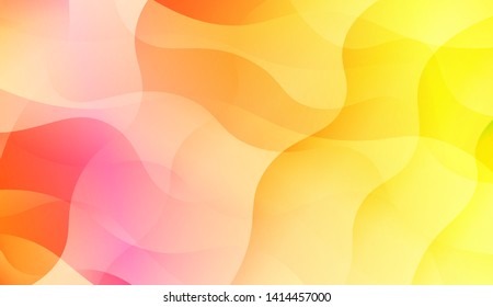 Geometric Wave Shape with Colorful Gradient Color Background Wallpaper. Vector Illustration