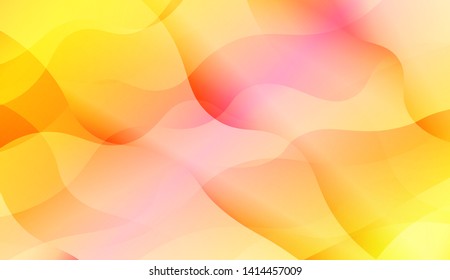Geometric Wave Shape with Colorful Gradient Color Background Wallpaper. Vector Illustration