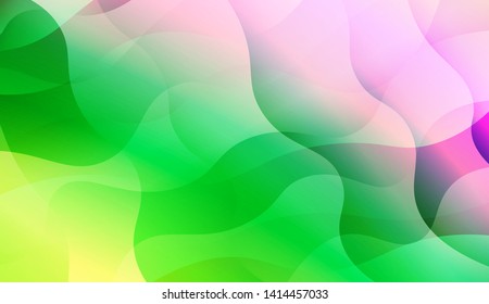 Geometric Wave Shape with Colorful Gradient Color Background Wallpaper. Vector Illustration
