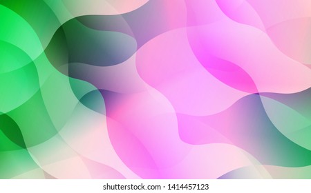 Geometric Wave Shape with Colorful Gradient Color Background Wallpaper. Vector Illustration