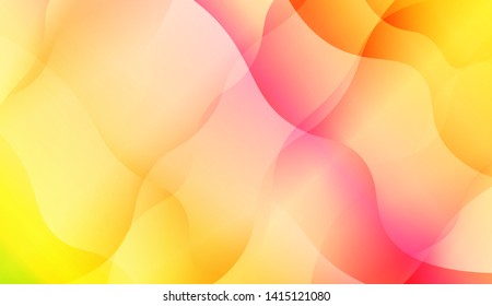 Geometric Wave Shape with Colorful Gradient Color Background Wallpaper. Vector Illustration