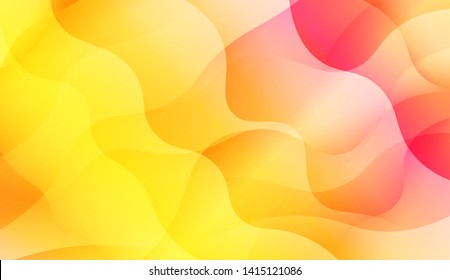 Geometric Wave Shape with Colorful Gradient Color Background Wallpaper. Vector Illustration