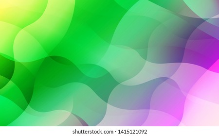 Geometric Wave Shape with Colorful Gradient Color Background Wallpaper. Vector Illustration