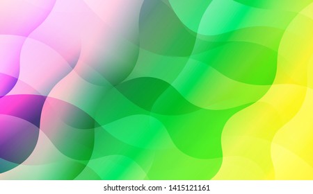 Geometric Wave Shape with Colorful Gradient Color Background Wallpaper. Vector Illustration
