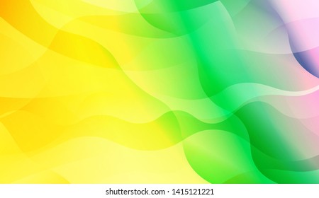 Geometric Wave Shape with Colorful Gradient Color Background Wallpaper. Vector Illustration