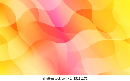 Geometric Wave Shape with Colorful Gradient Color Background Wallpaper. Vector Illustration