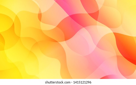 Geometric Wave Shape with Colorful Gradient Color Background Wallpaper. Vector Illustration