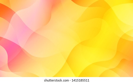 Geometric Wave Shape with Colorful Gradient Color Background Wallpaper. Vector Illustration
