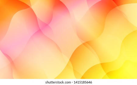 Geometric Wave Shape with Colorful Gradient Color Background Wallpaper. Vector Illustration