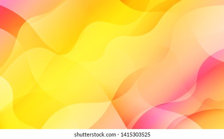 Geometric Wave Shape with Colorful Gradient Color Background Wallpaper. Vector Illustration