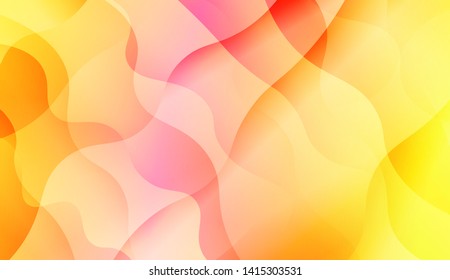 Geometric Wave Shape with Colorful Gradient Color Background Wallpaper. Vector Illustration