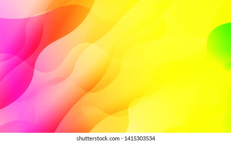 Geometric Wave Shape with Colorful Gradient Color Background Wallpaper. Vector Illustration