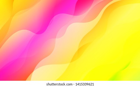 Geometric Wave Shape with Colorful Gradient Color Background Wallpaper. Vector Illustration